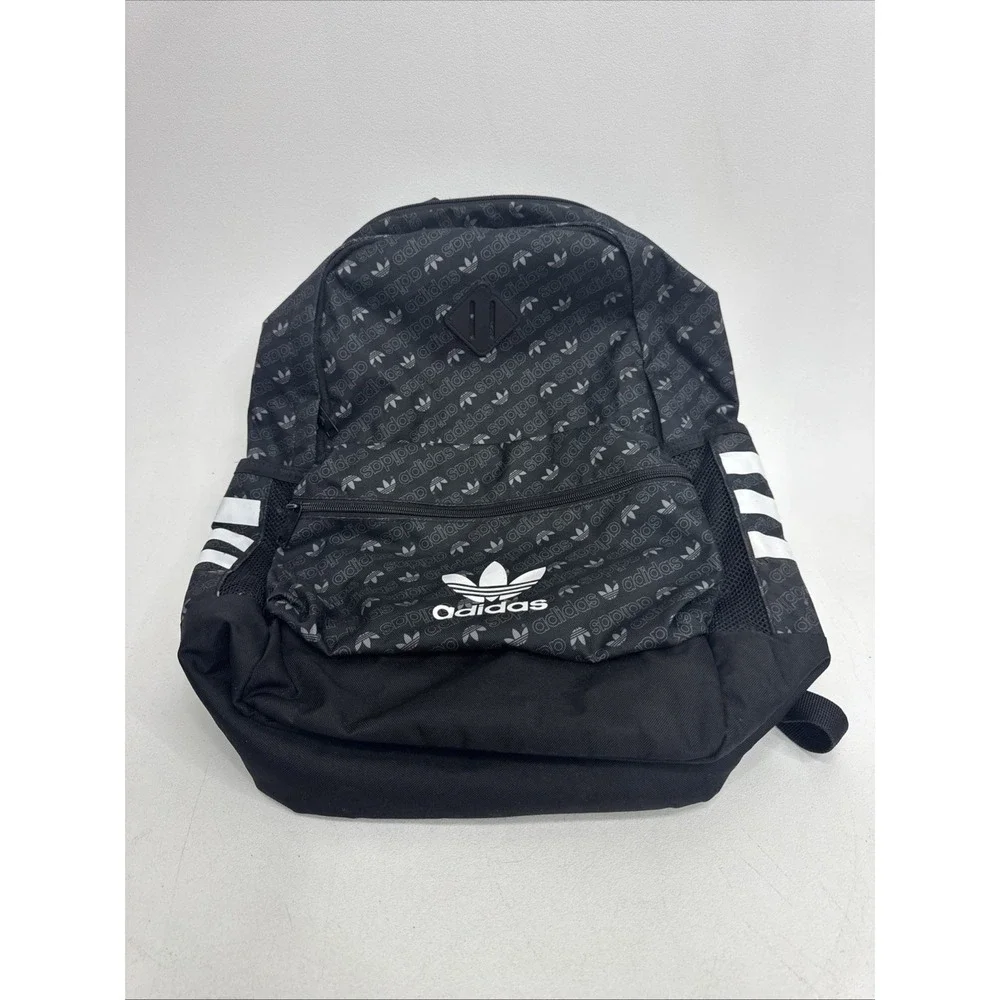 Adidas Original Black Backpack Black And White Great Condition